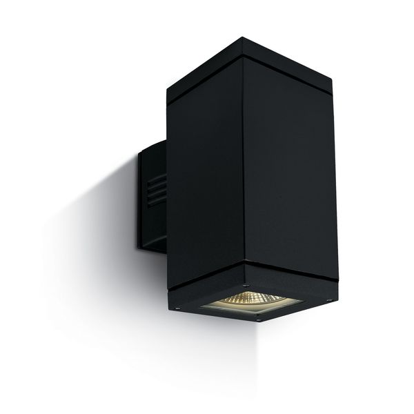 Cube 2-WL 2x75W, E27, 100-240V, PAR30, IP54, black image 1