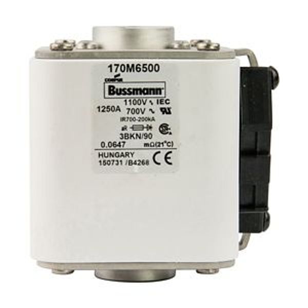 Fuse-link, high speed, 500 A, AC 690 V, size 3, 76 x 92 x 53 mm, aR, IEC, UL, single indicator image 4