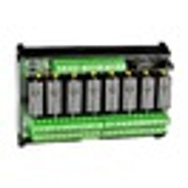 Relay module (8x) 24V DC/8A, each with 2CO, DIN-rail image 2