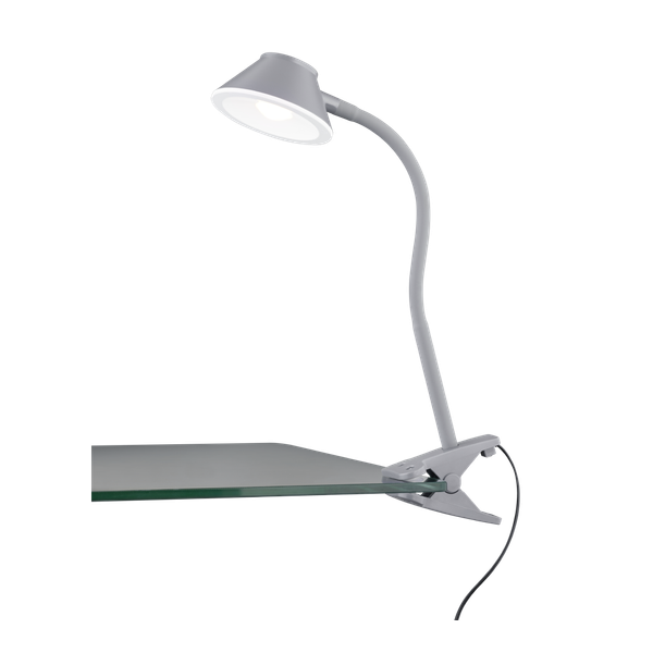 Berry LED clamping lamp grey image 1