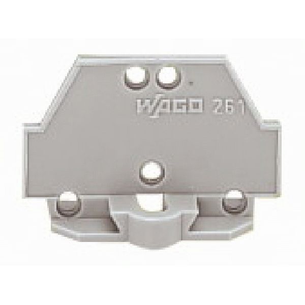 End plate with fixing flange gray image 3