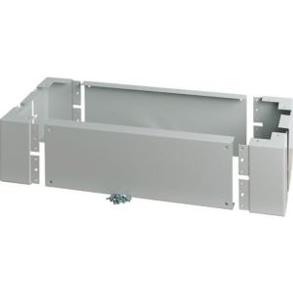 Plinth for cable connection baseframe, HxW=200x300mm, D=800mm, grey image 4