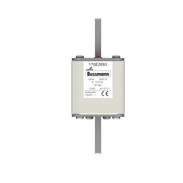 Fuse-link, high speed, 160 A, AC 500 V, 55 x 55 x 140 mm, aR, IEC, with indicator image 5