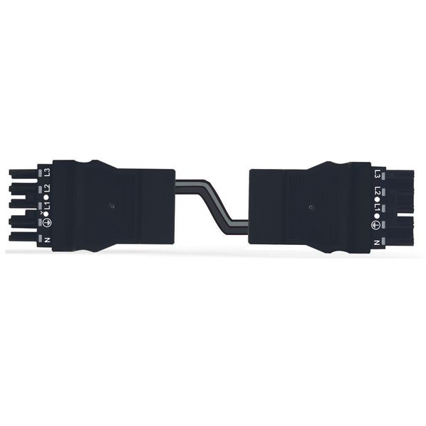 pre-assembled interconnecting cable;Eca;Socket/plug;black image 2