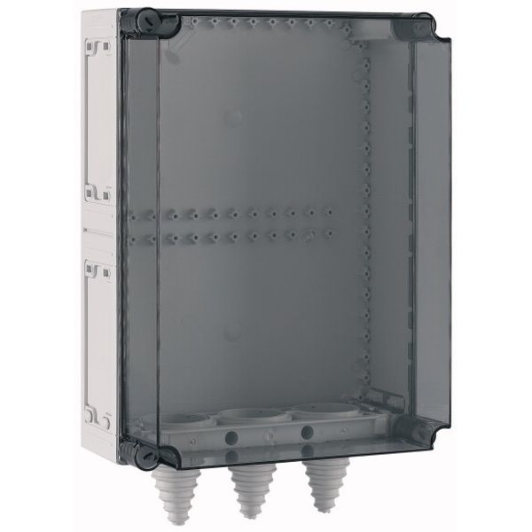Panel enclosure, with gland plate and cable glands, HxWxD=500x375x225mm image 2