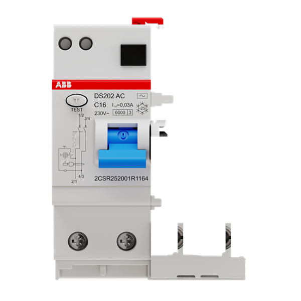 DS202 AC-C16/0.03 Residual Current Circuit Breaker with Overcurrent Protection image 5