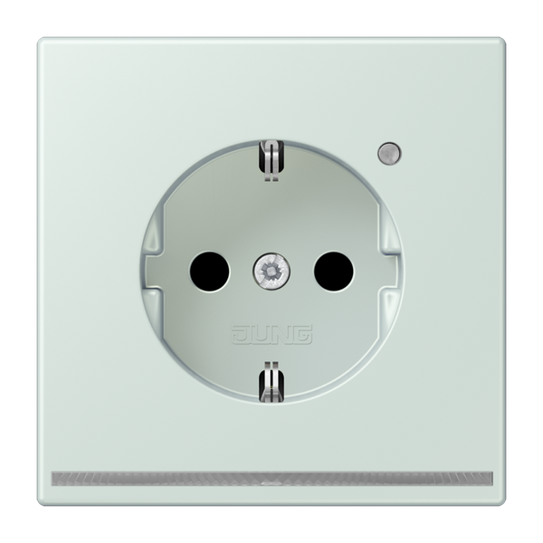 SCHUKO socket with LED pilot light LC320 LC1520-OLNW215 image 1