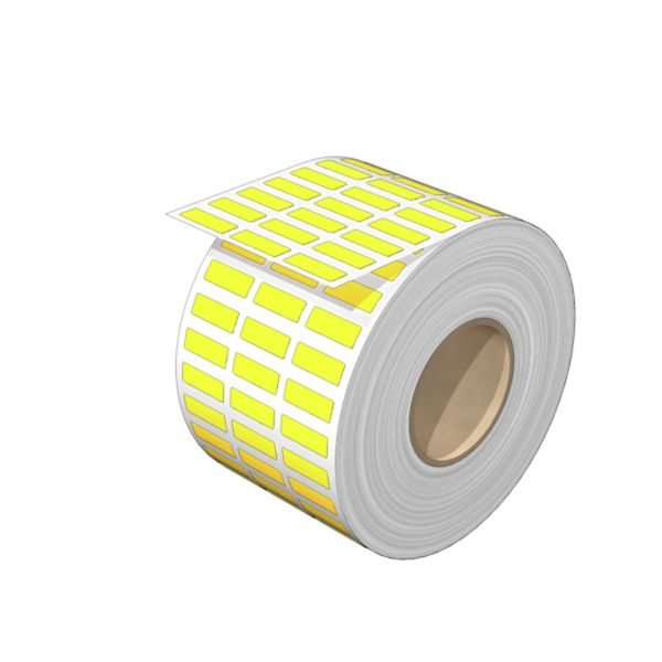 Device marking, Self-adhesive, halogen-free, 17 mm, Polyester, yellow image 1