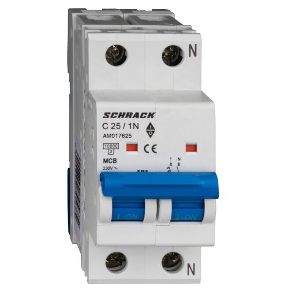 Miniature Circuit Breaker (MCB) AMPARO 10kA, C 25A, 1+N image 1