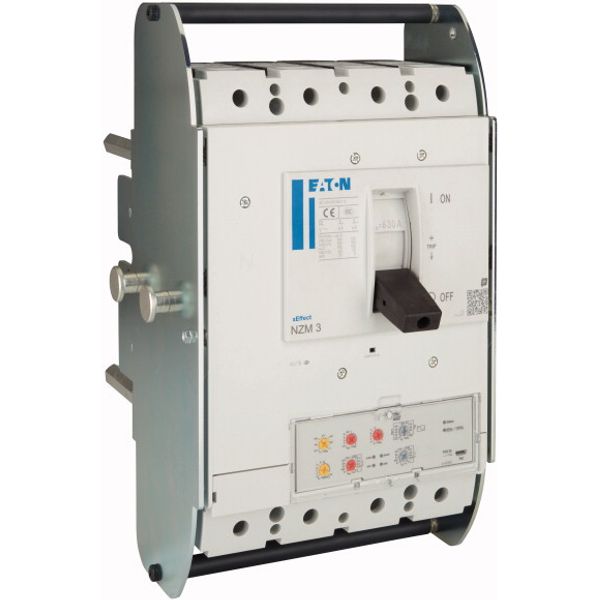 NZM3 PXR20 circuit breaker, 630A, 4p, earth-fault protection, withdrawable unit image 5