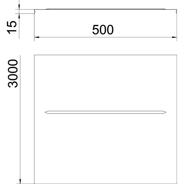 DGRR 500 FS Cover snapable for mesh cable tray 500x3000 image 2