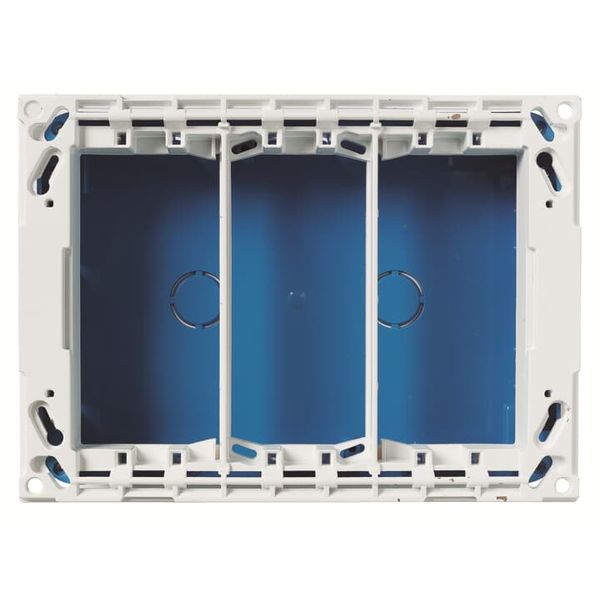 T1093 Workstation 12 gang with Mounting plate Blue - Zenit image 1