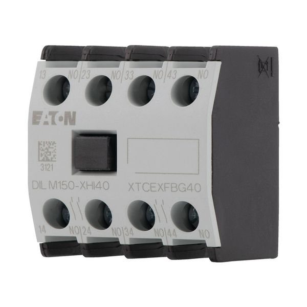 Auxiliary contact module, 4 pole, Ith= 16 A, 4 N/O, Front fixing, Screw terminals, DILM40 - DILM170 image 6