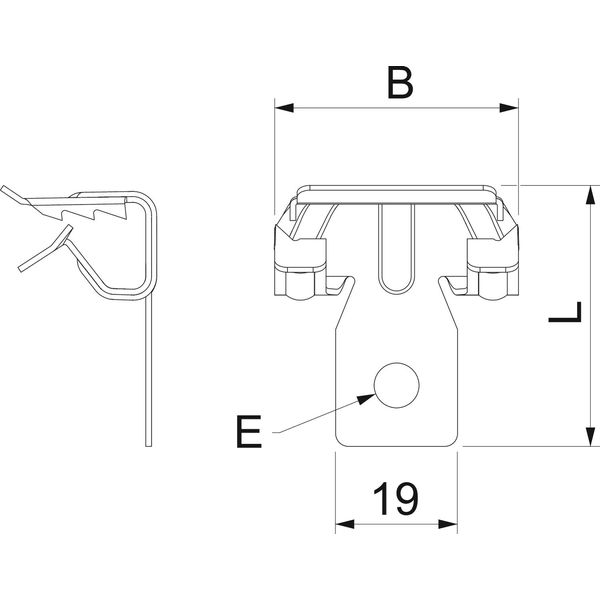 BCVH 4-8 Beam clamp with fastening hole 4-8mm image 2