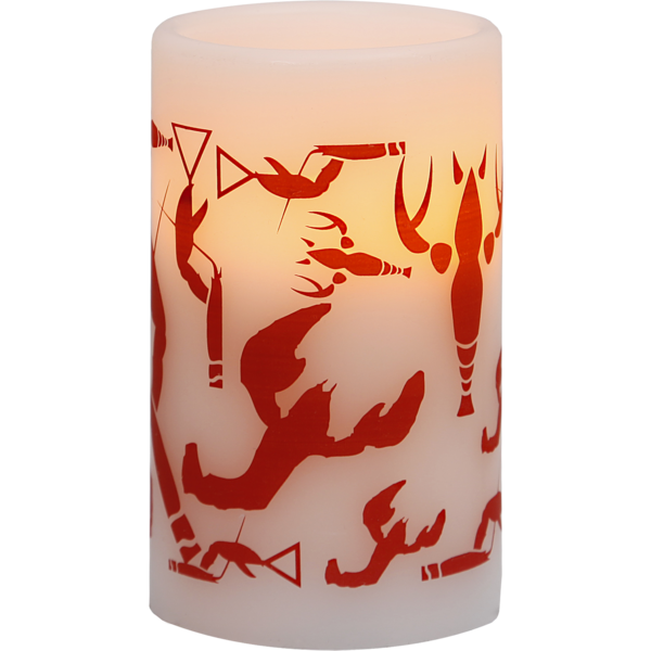 LED Pillar Candle Crayfish Party image 1