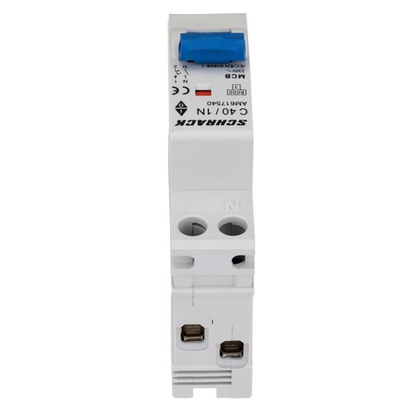 Miniature Circuit Breaker (MCB) AMPARO 6kA, C 40A, 1+N, 1MW image 2