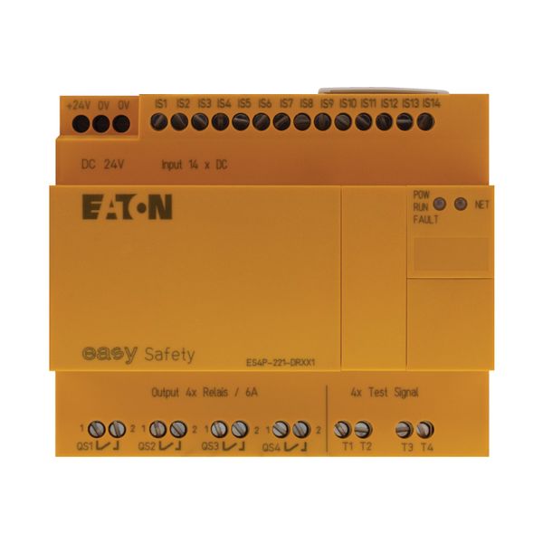 Safety relay, 24 V DC, 14DI, 4DO relays, easyNet image 8