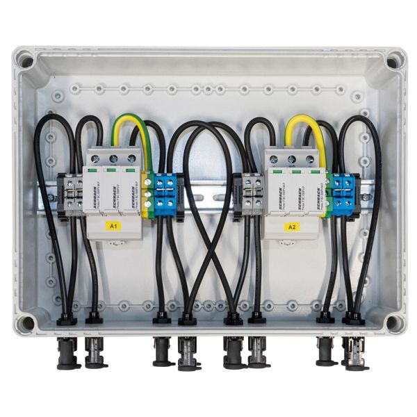 PV-lightning protection box 1000Vdc, for 2-MPP tracker image 1