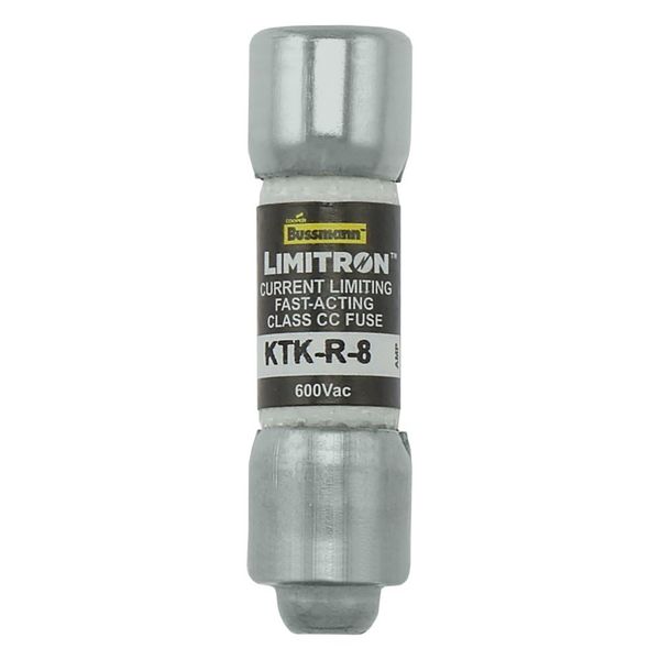 Fuse-link, LV, 8 A, AC 600 V, 10 x 38 mm, CC, UL, fast acting, rejection-type image 2