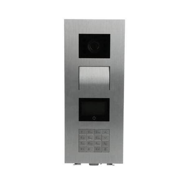 M21381K-A Video outdoor station, with keypad, with ID card,Aluminum image 2