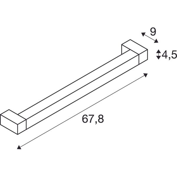 LONG GRILL LED Wall and Ceiling luminaire, white, 3000K image 1