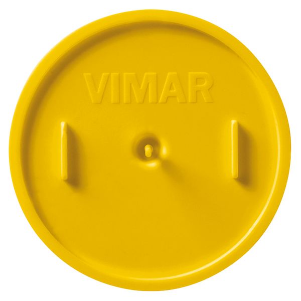 Antimortar cover for ø60mm box yellow image 1