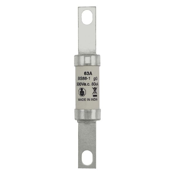 Fuse-link, LV, 63 A, AC 500 V, BS88, 21 x 129 mm, gL/gG, BS image 12