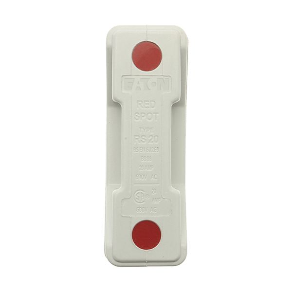 Fuse-holder, LV, 20 A, AC 690 V, BS88/A1, 1P, BS, front connected, white image 17