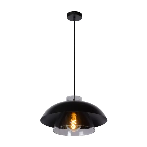 Lucide AVONMORE - Pendant light - Ø 40 cm - 1xE27 - Black image 1