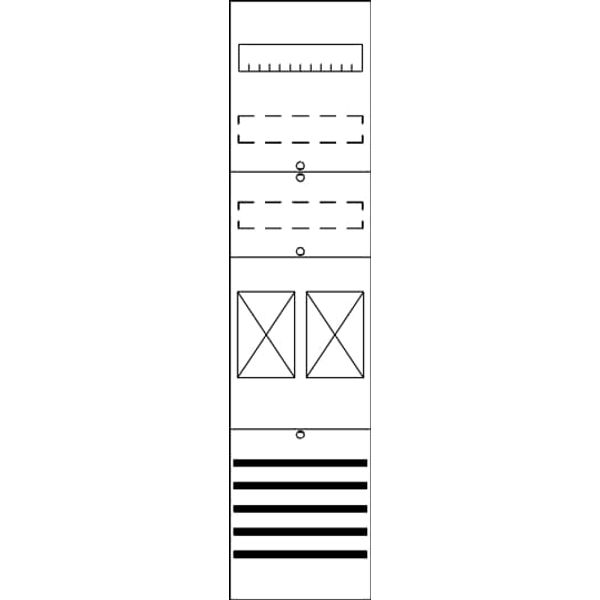 FB17 Meter panel , 1050 mm x 250 mm (HxW), Rows: 0 image 20