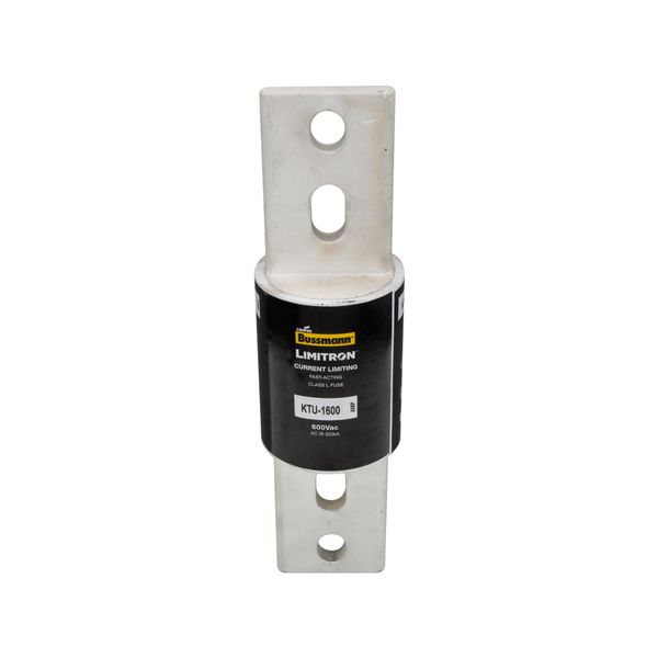 Eaton Bussmann Series KTU Fuse, Current-limiting, Fast Acting Fuse, 600V, 1600A, 200 kAIC at 600 Vac, Class L, Bolted blade end X bolted blade end, Melamine glass tube, Silver-plated end bells, Bolt, 3, Inch, Non Indicating image 13