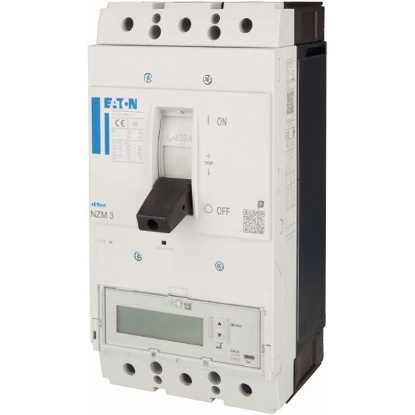 NZM3 PXR25 circuit breaker - integrated energy measurement class 1, 630A, 3p, Screw terminal image 5