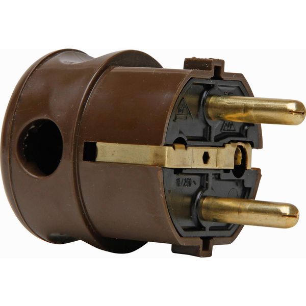 Angular connector brown image 1