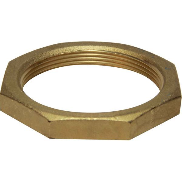 Hex locknut, 2 1/2´´, brass image 1