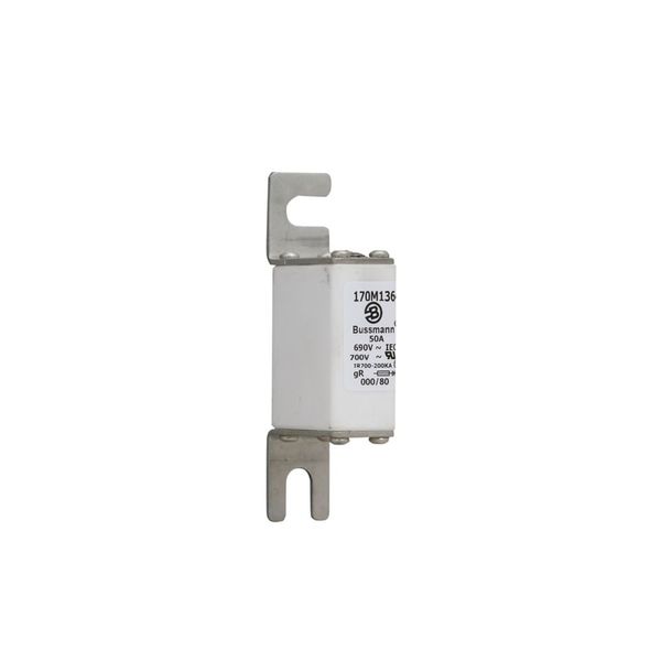 Fuse-link, high speed, 50 A, AC 690 V, DIN 000, 21 x 40 x 100 mm, gR, DIN, IEC, single indicator image 13