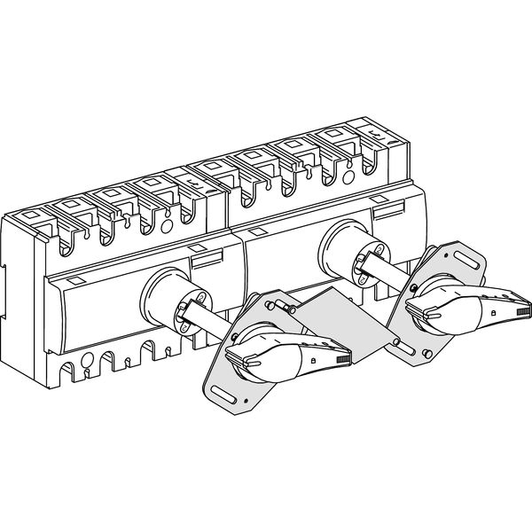 mechanical interlocking - for devices with extended rotary handle - 40...160 A image 4