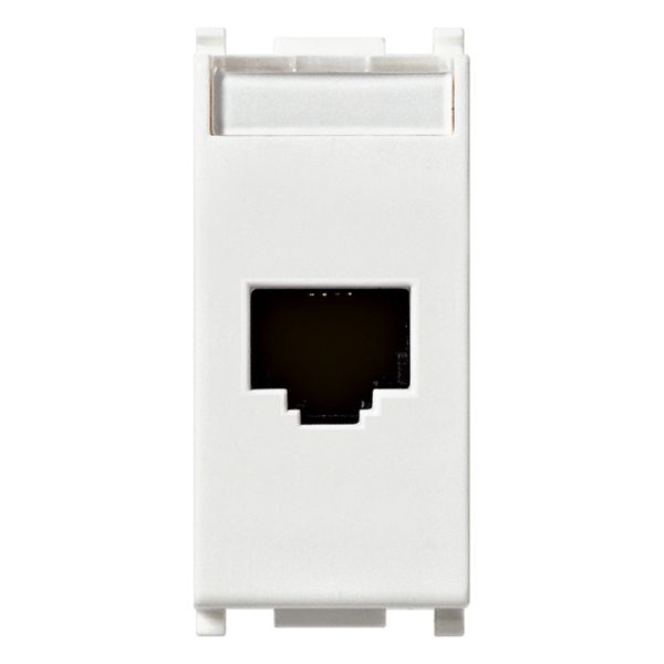 RJ45 Cat6A Netsafe UTP outlet white image 1