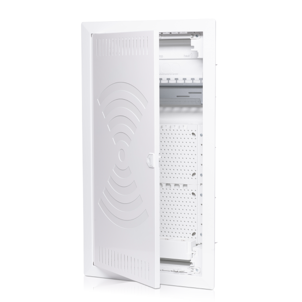 HW/FM communication distributors 5r, Jumbo60KW, with wireless door, patch panel,  3-way socket image 1