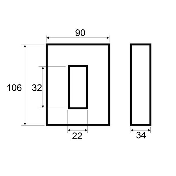 Divisible converter 100/5A, 30x20mm, class 3 image 4