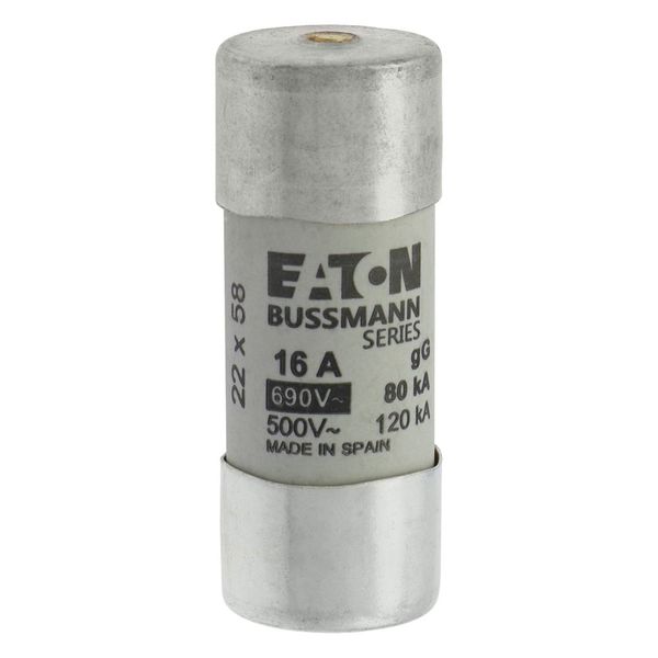 Fuse-link, LV, 16 A, AC 690 V, 22 x 58 mm, gL/gG, IEC, with striker image 17