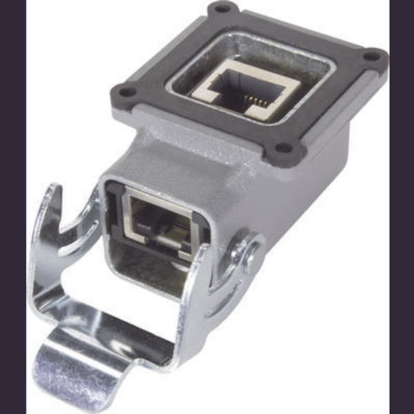 Han3A RJ45 PFT angled (4 hole) image 1