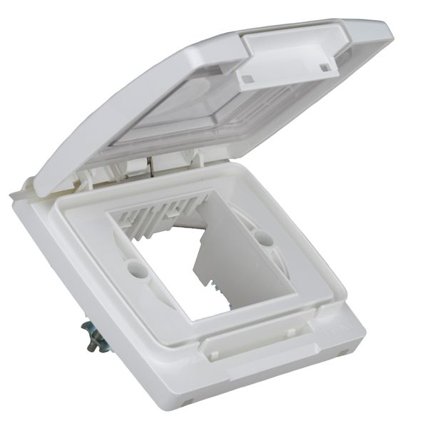 Outdoor surface mount box IP55, transparent lid, white image 6
