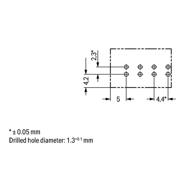 Socket for PCBs straight 4-pole pink image 5