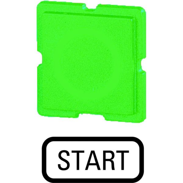 Button plate, green, START image 6