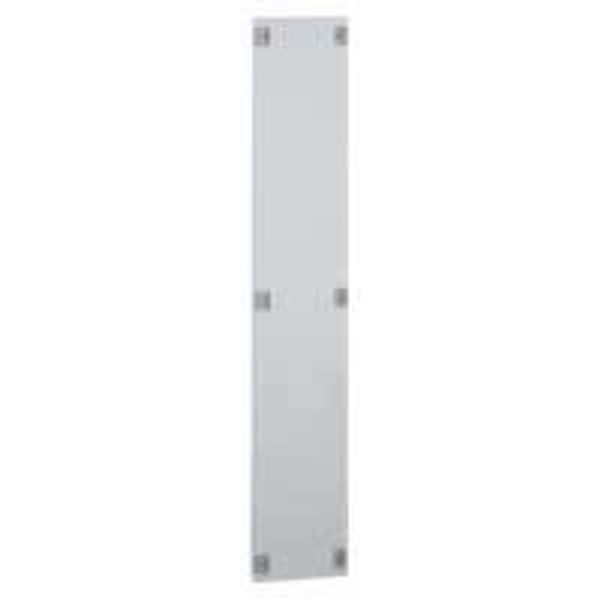 Solid metal faceplate XL³ 400 - for cable sleeves - h 1150 image 1