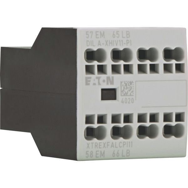 Auxiliary contact module, 2 pole, Ith= 16 A, 1 N/OE, 1 NCL, Front fixing, Push in terminals, DILA, DILM7 - DILM38 image 9