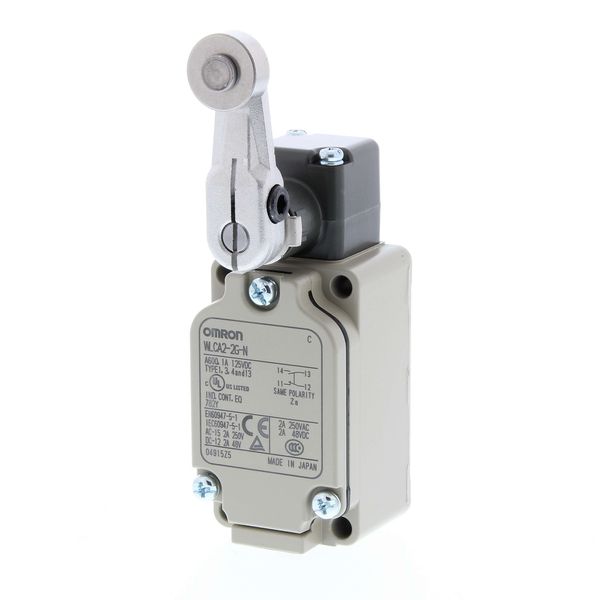 WL-N series limit switch replacement head with coil spring lever image 1