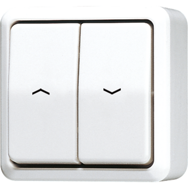 2-gang blind switch/push-button 10 AX 639VAWW image 1
