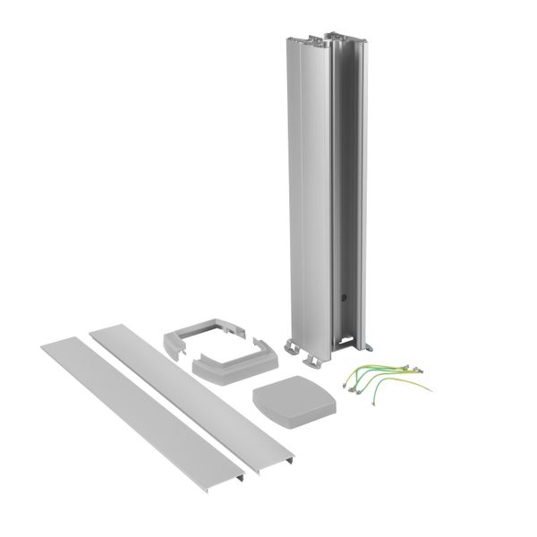 Universal mini column 2 compartments 0.68m aluminium image 2