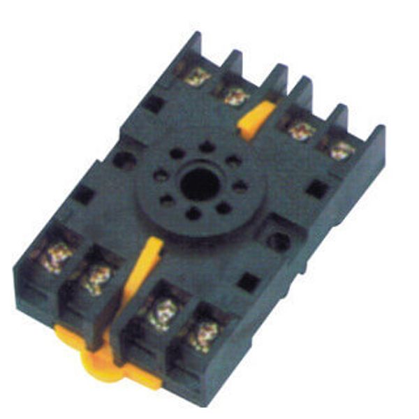 Socket, DIN rail/surface mounting, 8-pin, screw terminals image 3